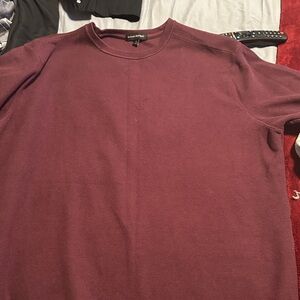 Banana Republic Men's Crewneck Sweatshirt - Maroon